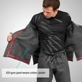 thumbnail image 4 of Hayabusa Ultra-Lightweight Pearlweave Jiu Jitsu Gi - Grey, A2, 4 of 6