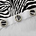 thumbnail image 4 of Homewish Teenagers Zebra Print Curtains Pack of 2 (42x84 Each),Retro Vintage Aesthetic Curtains Blackout,Abstract Geometric Stripes Bedroom Curtains,Luxury Bedroom Decor, 4 of 6