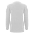 thumbnail image 5 of Sweaters For Women Casual V Neck Long Sleeve Knitted Solid Color Pullover Tops Soft Comfortable Fall Winter Everyday Wear Womens Sweaters White XL, 5 of 5