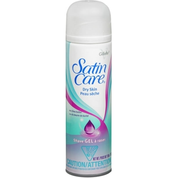 Gillette Satin Care Shave Gel Dry Skin 7 oz (Pack of 2)