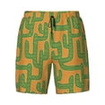 thumbnail image 4 of Lsque Mens Swim Trunks Cactus 2 Pattern - Bathing Suit Compression Liner - Beach Swim Shorts Swimwear - (S-3XL) - Stretch Quick Dry -X-Large, 4 of 9
