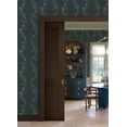 thumbnail image 2 of Chris Loves Julia Posy Midnight Peel and Stick Wallpaper, 2 of 6