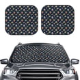 thumbnail image 2 of Xecao Fast Food for Foldable Car Sun Shades (2-Pack) offer sun protection with an easy-fold design for convenient windshield shading., 2 of 7