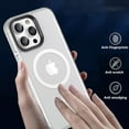 thumbnail image 2 of Magnetic Case for iPhone 15 Pro Phone Case Compatible with MagSafe Shockproof Protection Slim Translucent Matte Cover for iPhone 15 Pro 6.1" - White, 2 of 12