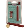 JAM Letter W Ceramic Wax Seal Set, 1/Pack, Brass Stamp & Red Wax Stick