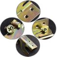 thumbnail image 2 of Bed Hinge, 4 Pieces Bed Rail Bracket, Heavy Duty Bed Hinge, Furniture Bracket Connector, With Screws, For Bedroom Bed Hinge Bracket Fixed Connection 2, 2 of 4