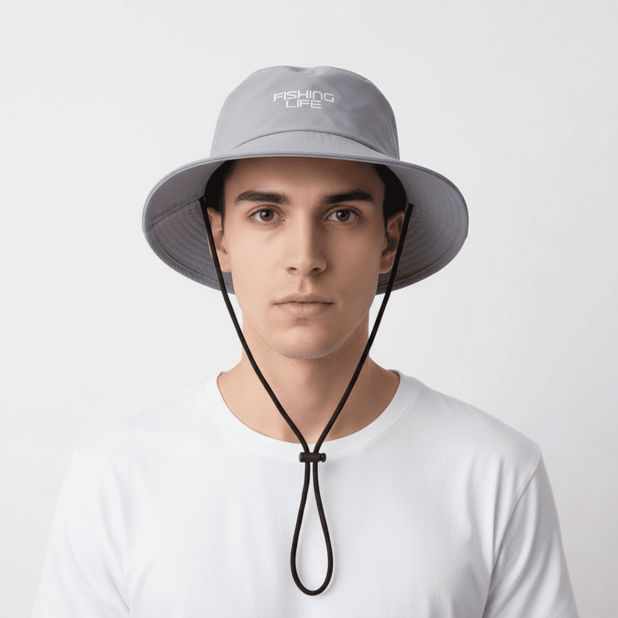 Fishing Life Solid Performance Bucket Hat - Adult Unisex