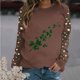 thumbnail image 1 of TaTaai St Patricks Day Sweatshirt Women Shamrock Long Sleeve Shirt Irish Festival Holiday Crewneck Causal Top Gift, 1 of 5