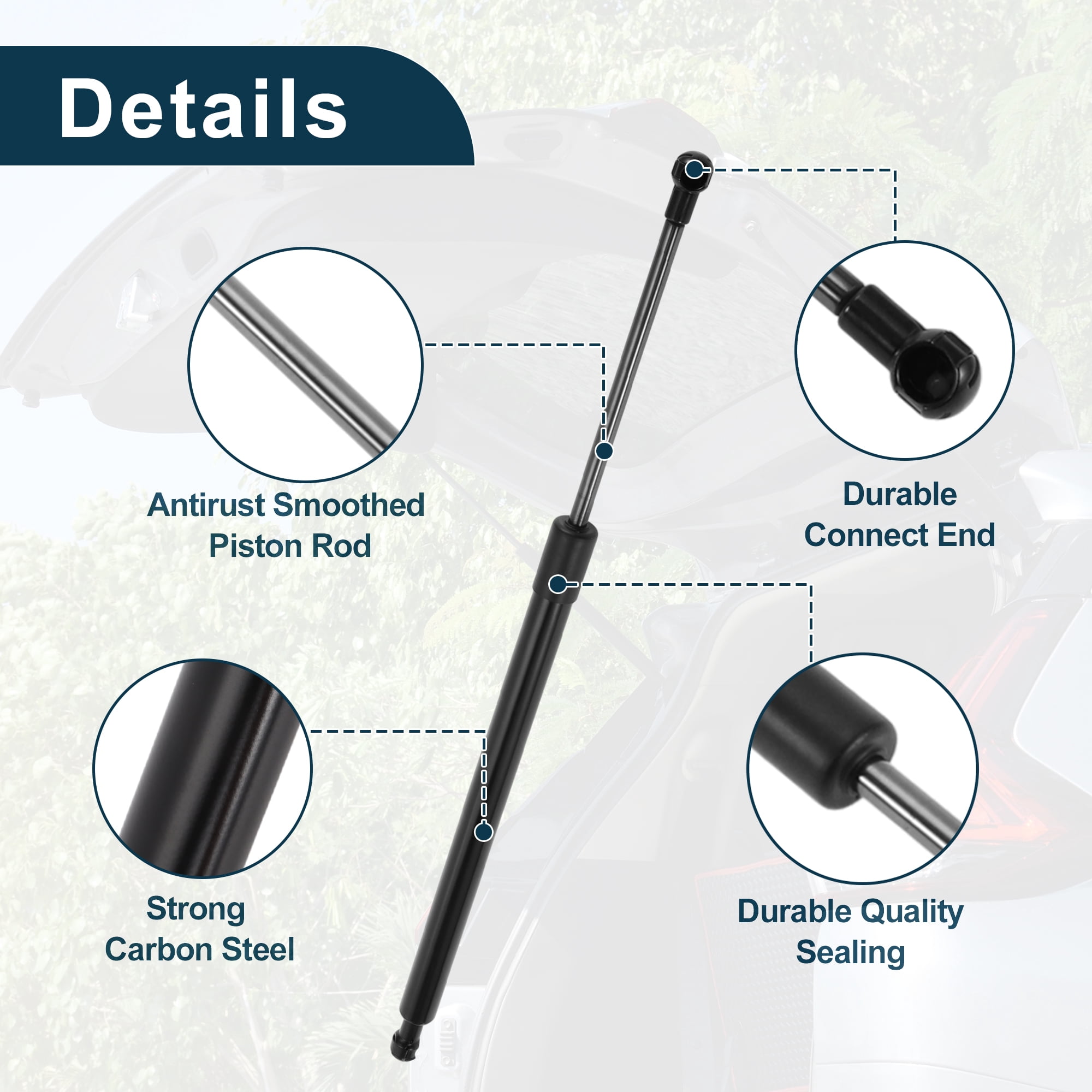 Unique Bargains 2Pcs Tailgate Lift Supports Struts for Chevrolet Orlando MPV 2011-2021