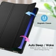 thumbnail image 5 of Fintie Slim Case for Samsung Galaxy Tab S10 Plus 2024/ Tab S9 Plus 2023 12.4 Inch with S Pen Holder, Ultra Thin Lightweight Tri-Fold Stand Cover with Auto Wake/Sleep, Black, 5 of 10