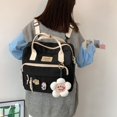 thumbnail image 3 of Bolso de mano con flores para niña, bolso cruzado para estudiante, estilo nicho, mochila de moda, 3 of 6