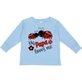 thumbnail image 3 of Inktastic My Papa Loves Me with Cute Ladybugs Boys or Girls Long Sleeve Toddler T-Shirt, 3 of 5