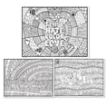 thumbnail image 3 of Debbie Lynn Inspirational Quotes Coloring Poster 24x18 Inch 3-Pack [Erase, Words Heal, Kindness], 3 of 4