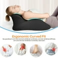 thumbnail image 6 of TOPCHANCES Lumbar Support Pillow, Memory Foam Back Support Cushion, Orthopaedic Bed Wedge Pillow with Removable Headrest, Ergonomic Backrests for Back, Neck, Lumbar & Legs (Black), 6 of 10