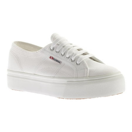 Superga 2790 Acotw Linea Up And Down White Ankle-High Canvas Sneaker - 6M / 4.5M