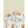 thumbnail image 6 of Suealasg Kids Boys Easter Clothes Little Boys Short Sleeve Bunny Shamrock Print Shirt Summer Easter Holiday Tops 1-6 Years, 6 of 9