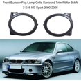 thumbnail image 3 of Embellecedor de luz antiniebla delantera y rejilla de luz antiniebla para BMW 3 E46 M3 Sport 2000-2005, color negro, 3 of 5