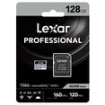 thumbnail image 2 of Lexar 128GB Professional 1066x UHS-I microSDXC Memory Card with SD Adapter - Silver Series - Class 10, 2 of 5