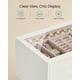 thumbnail image 3 of Caja de Joyas SONGMICS de 3 Niveles con Tapa de Vidrio Blanco Crema, 3 of 6