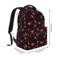 thumbnail image 2 of Disketp Flamingo Mochila Estampada para Hombre y Mujer – Mochila Ligera Clásica con Múltiples Bolsillos para Universidad, Trabajo y Viajes-One Size, 2 of 5