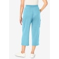 thumbnail image 3 of Woman Within Plus Size Petite Knit Cargo Capri, 3 of 5