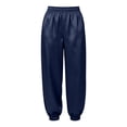 thumbnail image 4 of BVnarty Women's Elastic High Waist Tapered Jogger Pants with Side Pockets, Relaxed Fit Casual Trousers for Game Night Navy XXL, 4 of 9