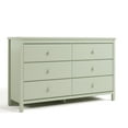 thumbnail image 3 of Storkcraft Alpine 6 Drawer Nursery Double Dresser, Sage, 3 of 14