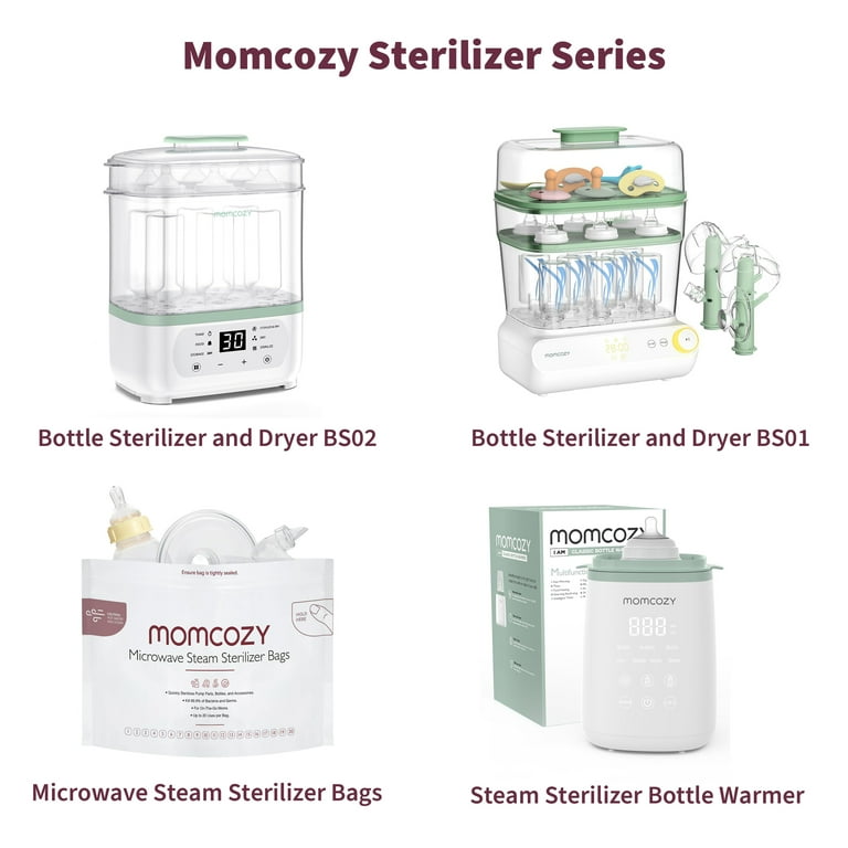 Momcozy Travel Sterilizer Bags, Baby Bottle Steamer Sanitizer