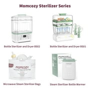 Momcozy Large Bottle Sterilizer and Dryer, 3 Layers Electric Sterilization Machine for All Baby Bottles & Breast Pump Accessories