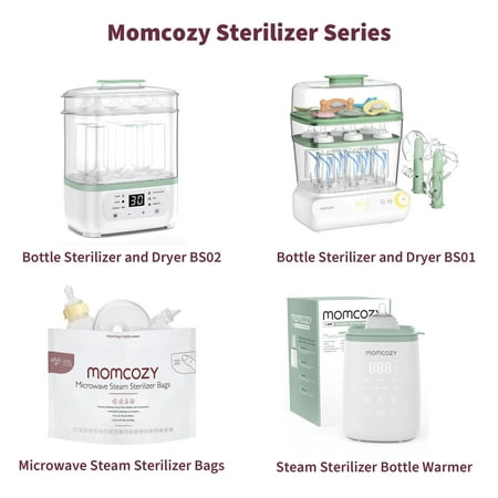 Momcozy Bottle Sterilizer and Dryer, 8-in-1 Electric Steam Baby Bottle Sterilizer for Baby Bottles