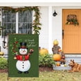thumbnail image 6 of Christmas Welcome Winter Versatile House Flags for Lawn Front Door Backyard Snowflakes Washable House Decor Winter Holiday Snowman Green Double-Colored Porch Flags 28x40 Inches, 6 of 6