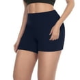 thumbnail image 2 of AnuYalue Women's Plus Size Biker Shorts 3" High Waist Tummy Control Shorts, Workout Running Yoga Athletic Shorts Buttery Soft Gym Shorts for Women, 2 of 7