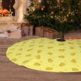 thumbnail image 2 of Cauagu 36" Christmas Tree Skirt Cheese 1 Pattern Christmas Tree Decorations Tree Mat for Xmas Decorations Occasion Holiday Home Decor -36", 2 of 7