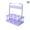 Grey Violet, variant on Drink Rack Carrier with Handle,Plastic Cup Carriers for Drinks,Foldable Drink Delivery Carrier,Portable Cup Holder Accessories,Reusable Drink Caddy with Tray for Coffee, Beverages,Beer