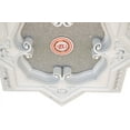 thumbnail image 4 of White and Silver Eight Pointed Star Chandelier Ceiling Medallion 24in, 4 of 5