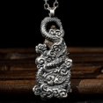thumbnail image 2 of Vintage Buddhist Lion Manjushri Buddha Pendant Necklace Men Women Religious Amulet Jewelry Gift, 2 of 3