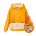 thumbnail image 4 of Sherpa Hoodies for Men Heavyweight Fleece Lined Thick Pullover Fall Winter Thermal Sweatshirt with Kangaroo Pocket, 4 of 7