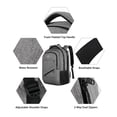 thumbnail image 5 of Matein 17'' Laptop Backpack, Flight Approved Carry on Travel Backpack with Luggage Strap for Men Women, Gray, 5 of 8