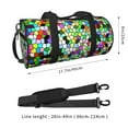thumbnail image 4 of Gaeub Colorful Tie Dye Stained Glass Lightweight Travel Cylinder Bag Gym Tote Bag Sports Training Duffle Bag with Pockets and Straps, 4 of 8