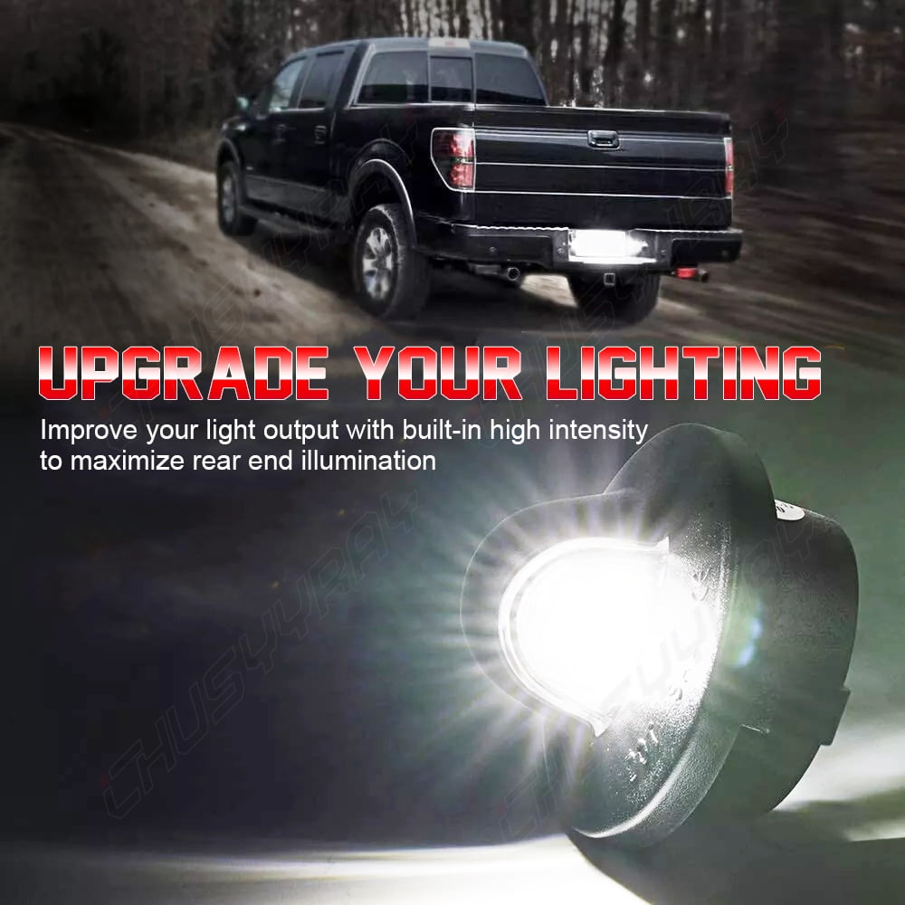 2Pcs LED License Plate Light Bulb Assembly Replacement For 1991-2004 Ford Explorer