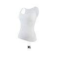 thumbnail image 2 of Qarigey Chaleco adelgazante sin mangas de verano para mujer, Fitness, Yoga, correr, soporte de pecho, Tops, ropa deportiva transpirable para Camisetas sin mangas Blanco SG, 2 of 6