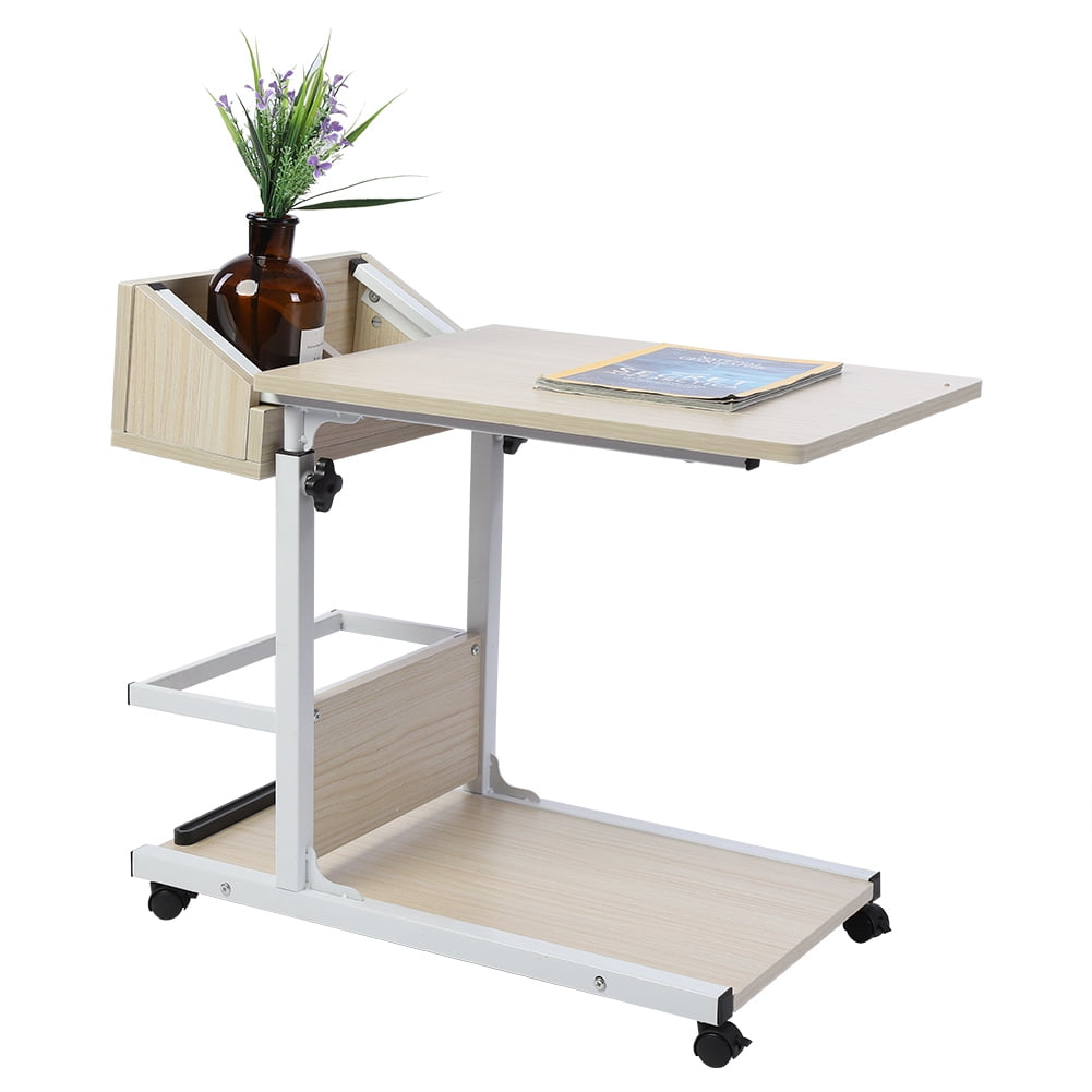 HERCHR Removable Laptop Desk, Portable Multifunctional Removable Laptop ... Portable Workstation On Wheels