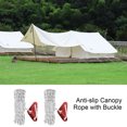thumbnail image 1 of LJNYFDC Camp Rope Adjustable Tent Ropes High Density Windproof Reflective Nylon Non Slip Canopy Rope with Buckle for Outdoor Activity 2/4/6 Roll 5m, 1 of 7