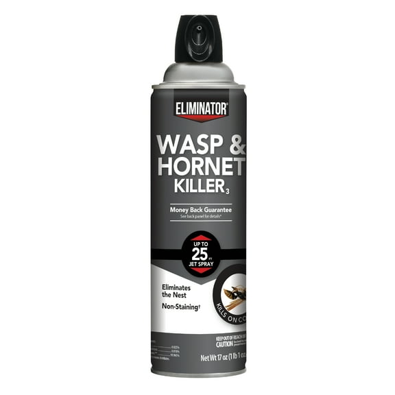 Eliminator Wasp & Hornet Killer, Kills Wasps, Hornets, Yellowjackets & More, 17 Ounce