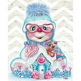 thumbnail image 3 of Snowflakes N Sweets Snowman 20x24 Black Modern Framed Museum Art Print Titled - Sheena Pike Art And Illustration, 3 of 5