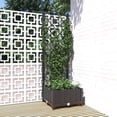 thumbnail image 2 of Maceta de jardín VidaXL negra con enrejado de polipropileno de 40 x 40 x 121 cm, 2 of 7