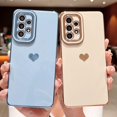 thumbnail image 6 of Compatible with Samsung Galaxy A53 5g 6.5” Phone Case Luxury Electroplated Cute Side Love Hearts Pattren Cover for Women Camera Lens Protection Soft Silicone Shockproof Bumper (White), 6 of 11