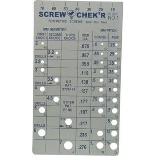 Thread Checker, Bolt and Nut Identifier Gauge, Bolt and Screw Size Thread  Gauge, Nut and Bolt Thread Checker Standard and Metric with Aluminum 6061
