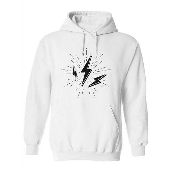 3d Vintage Lightnings Hoodie Women -Image by Shutterstock, Female Large