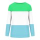 thumbnail image 5 of ICHUANYI Clearance Women's Fashion Printed Loose T-shirt Long Sleeves Blouse Round Neck Casual Tops Sweatshirt Hoodies(Green, M) ICHUANYI WER2023081511095, 5 of 5